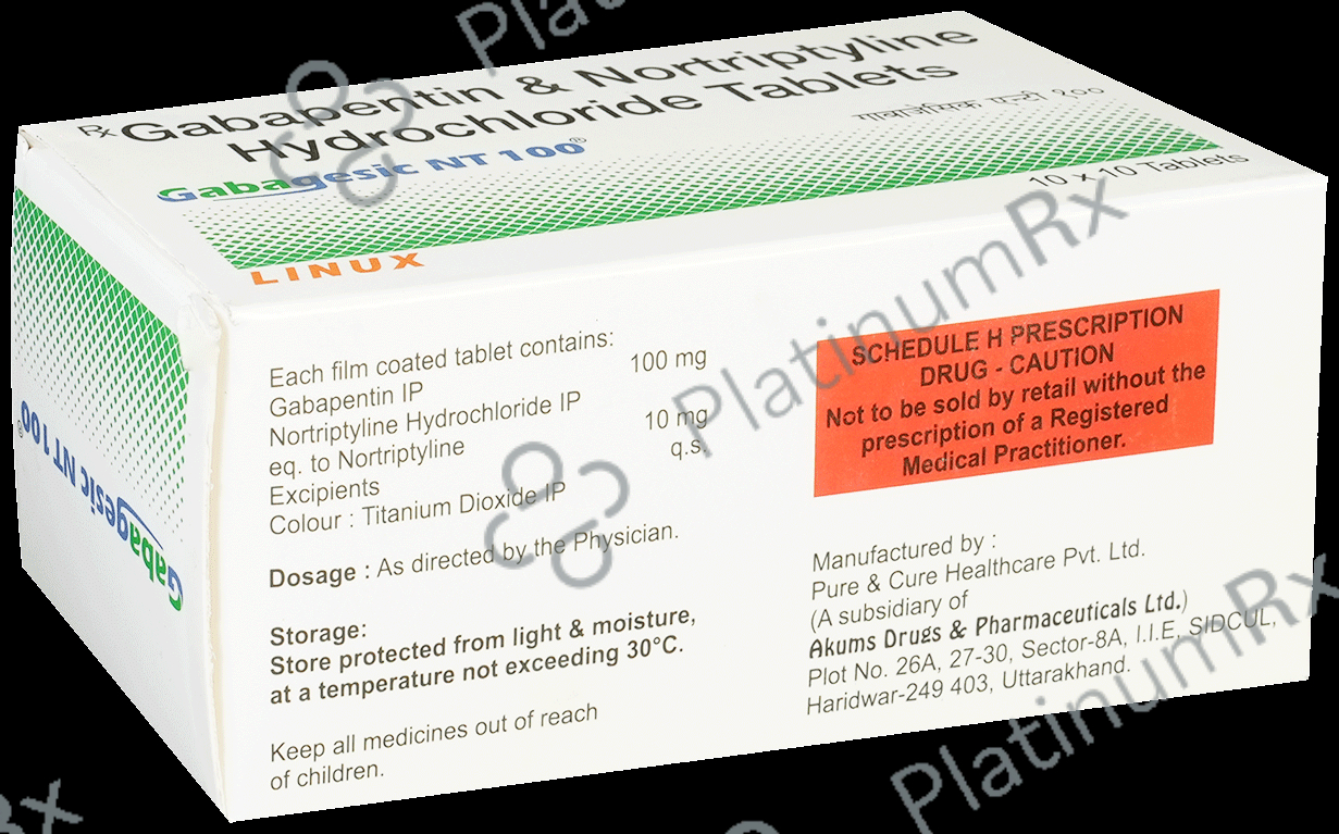 Gabagesic NT 100/10mg Tablet 10s