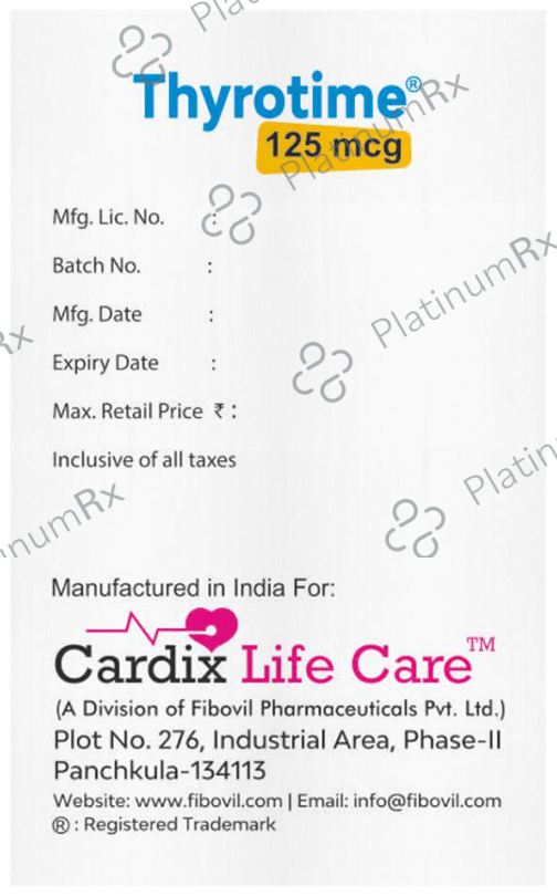 Thyrotime 125mcg Tablet