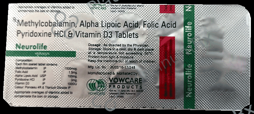 Neurolife Tablet 1500/ 100/6 3/ 1.5/3 1000