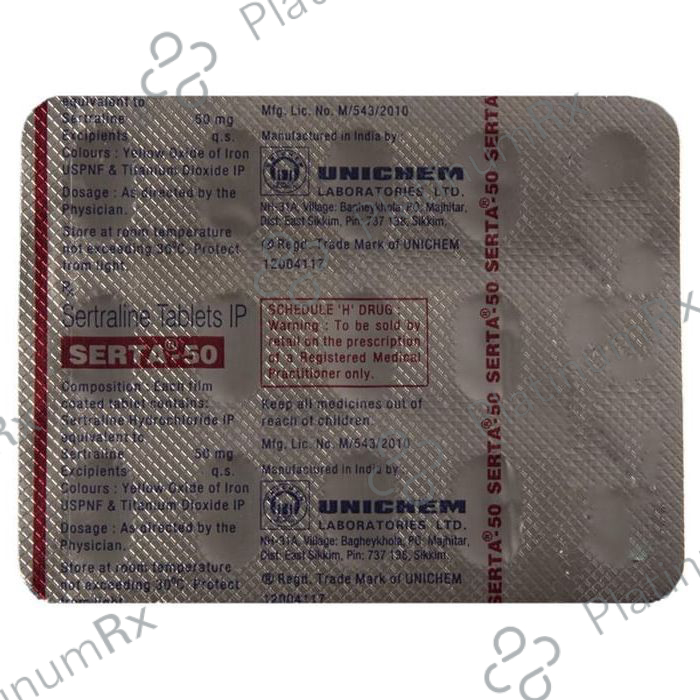 Serta 50mg Tablet 15s