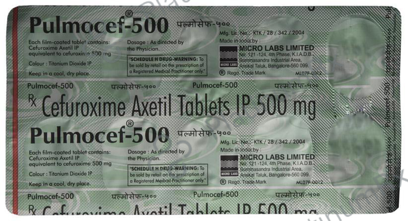 Pulmocef 500mg Tablet 10s