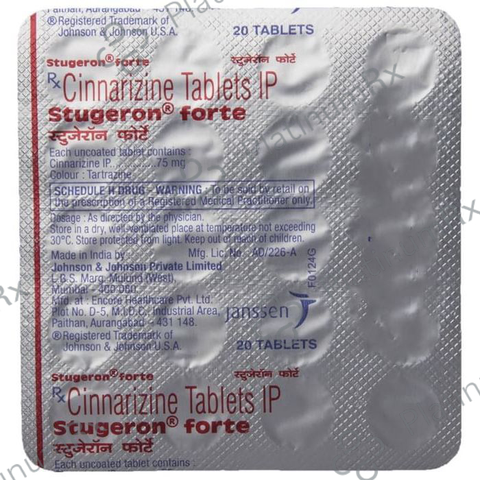 Stugeron Forte 75mg Tablet 20s