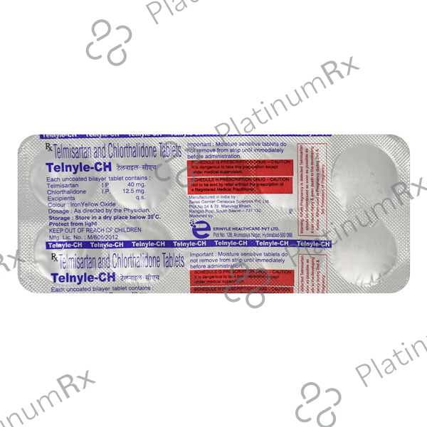 Telnyle CH 40/12.5mg Tablet 10s