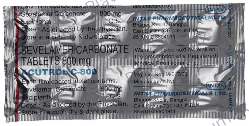 Acutrol C 800mg Tablet 10s
