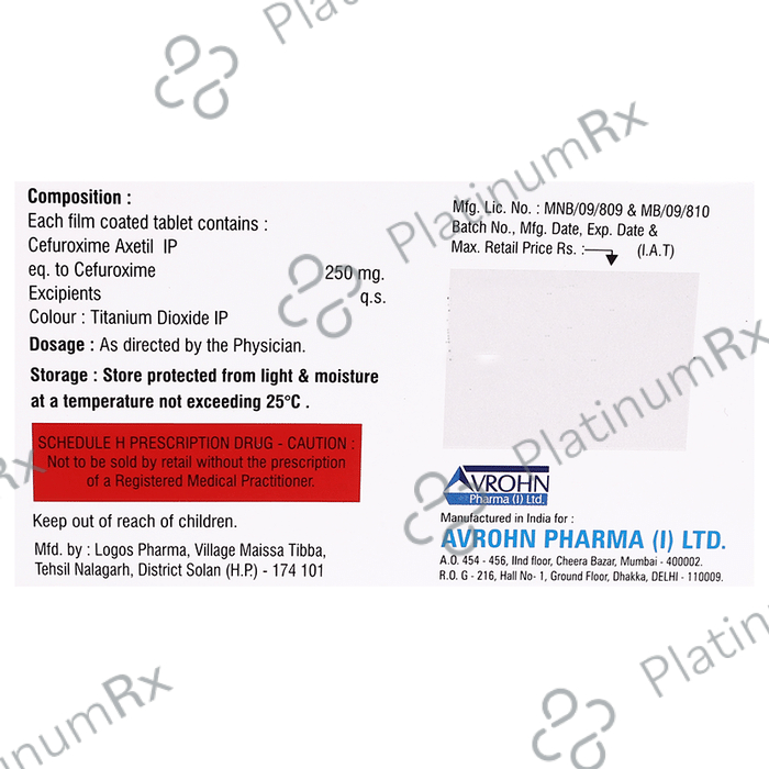 Avocef 250 Tablet