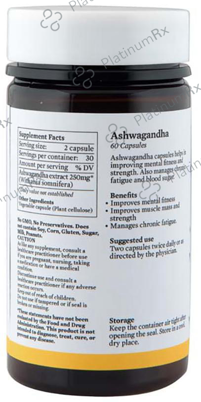 Bipha Ayurveda Ashwagandha 250mg Capsule