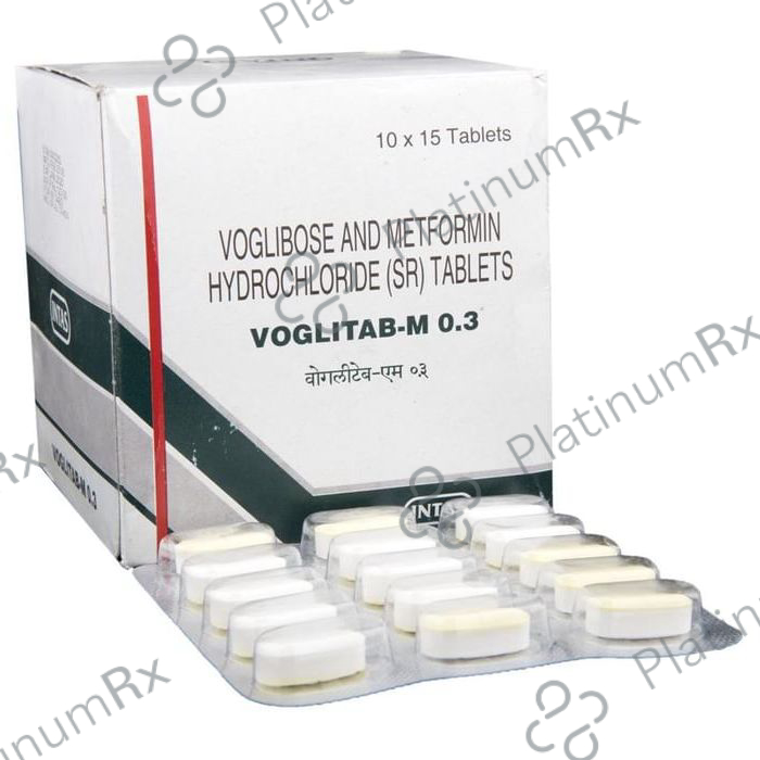Voglitab M SR 500/0.3mg Tablet 15s