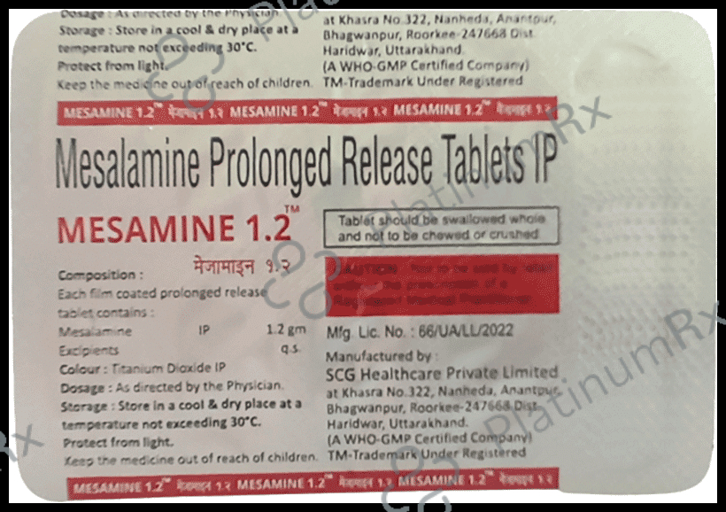 Mesamine 1.2 Tablet PR 10s