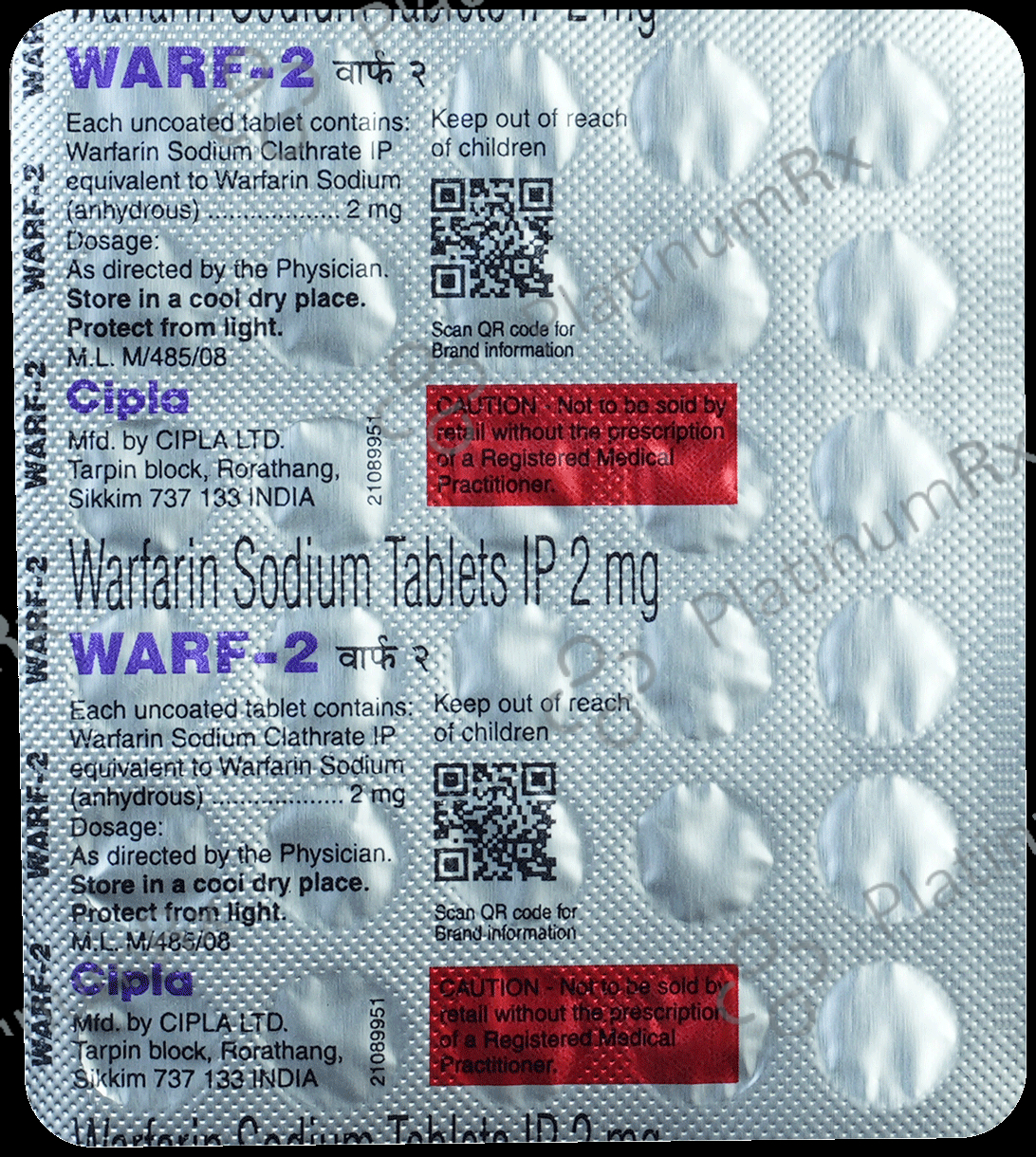 Warf 2mg Tablet 30s