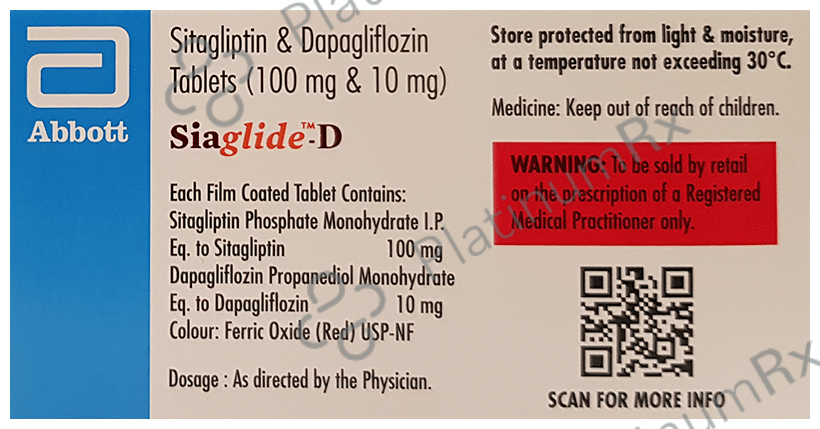 Siaglide D 10/100mg Tablet 10s