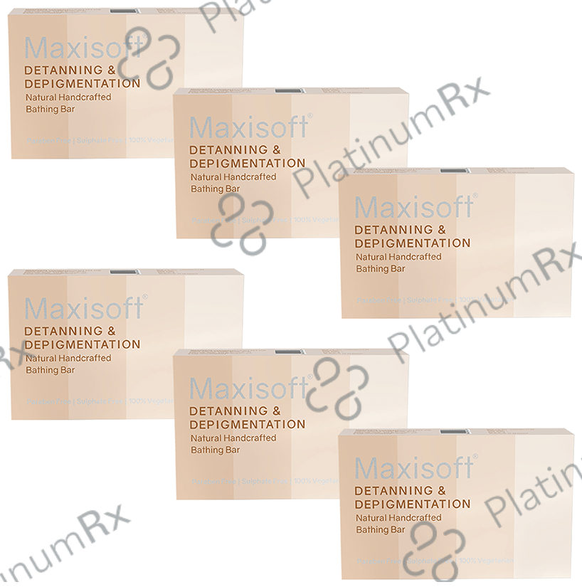 Maxisoft Detanning & Depigmentation Bathing Bar (75gm Each) 6 units