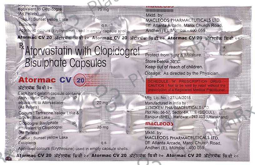 Atormac CV 20/75mg Capsule 10s