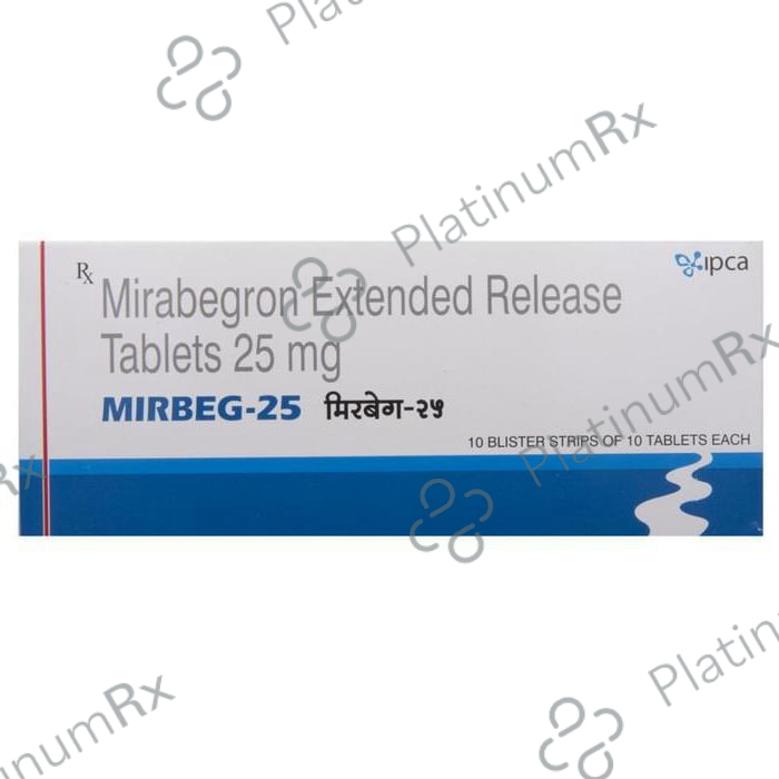 Mirbeg 25mg ER Tablet 10s