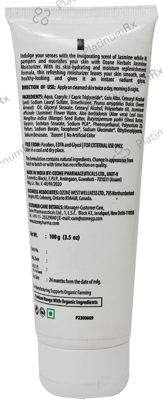 Ozone Herbals Jasmine Moisturizer