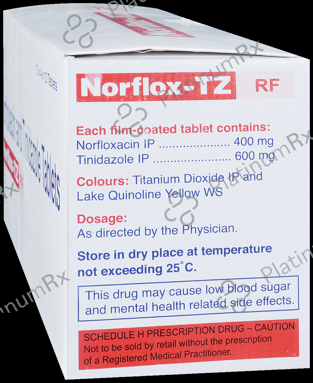 Norflox TZ RF 400/600mg Tablet 10s