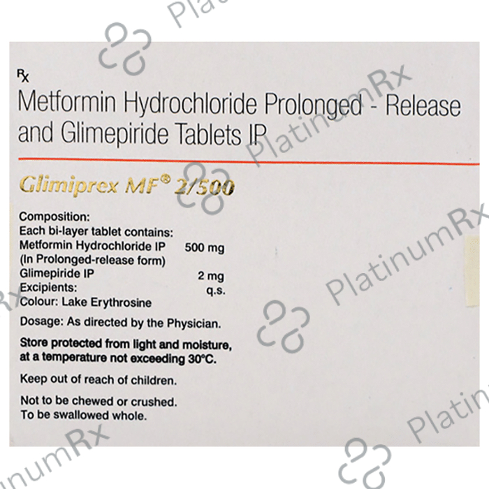 Glimiprex MF 2/500 Tablet PR 10 Tablet PR
