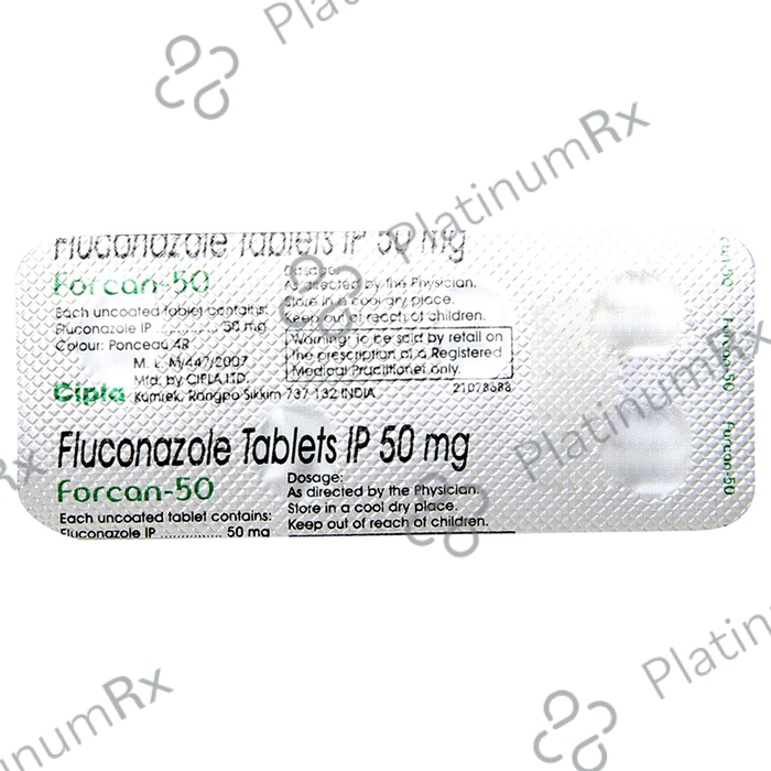 Forcan 50mg Tablet DT 4s