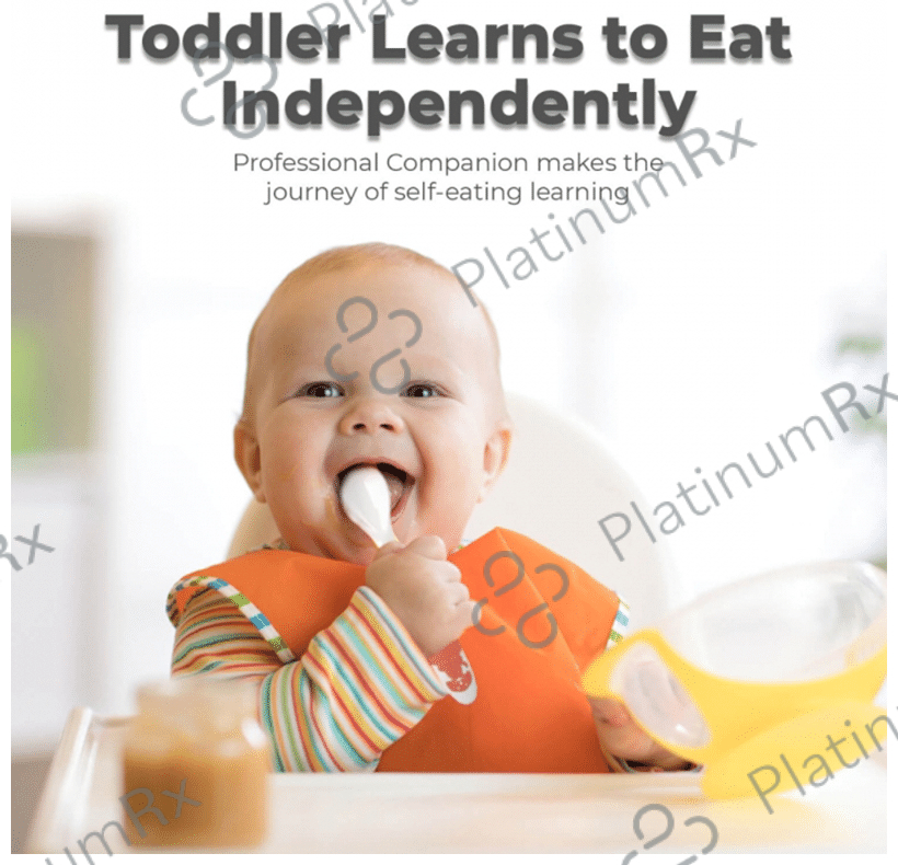 R for Rabbit Safe Feed Duo Spoon Set 6+ Months Orange