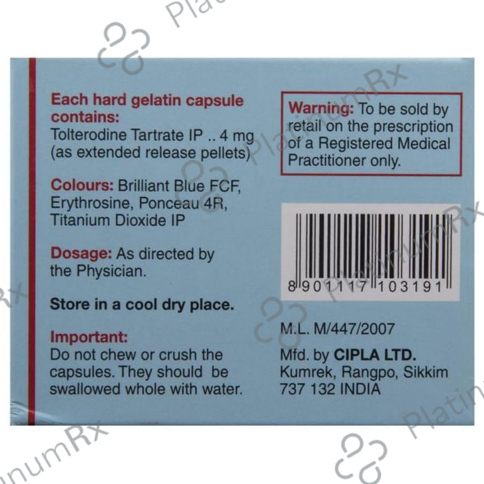Terol LA 4mg Capsule ER 10s