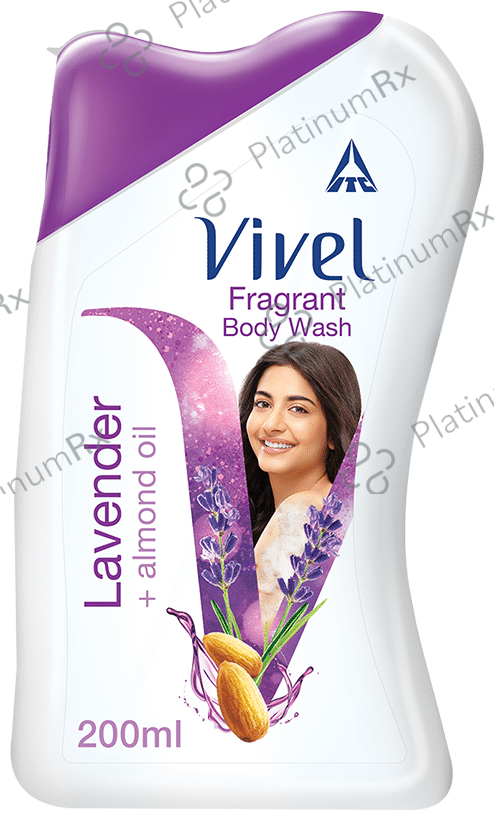 Vivel Lavender + Almond Oil Body Wash 200 ml