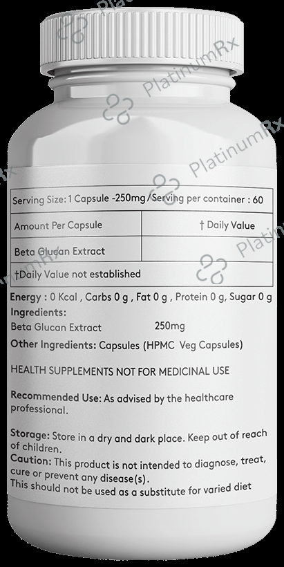 Giosun Beta Glucan 250mg Veg Capsule