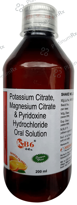 KB6 Oral Solution Orange Sugar Free 200 Oral Solution