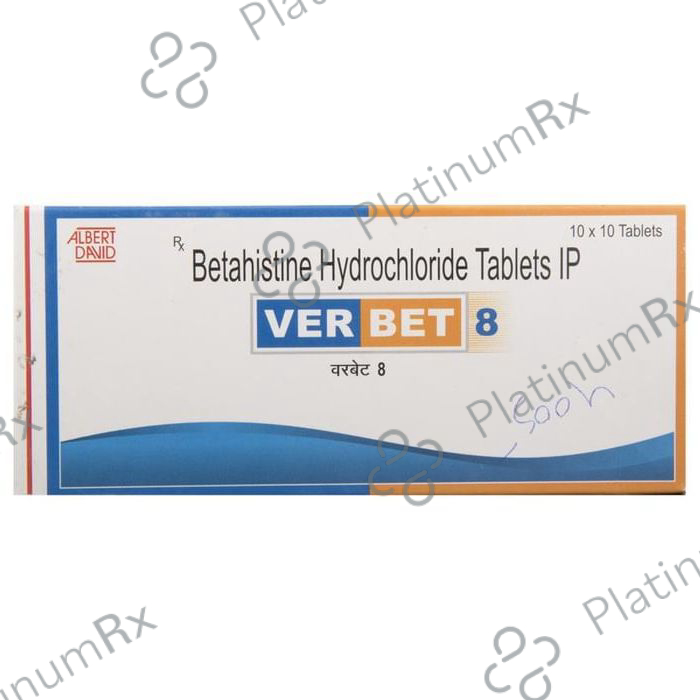 Verbet 8mg Tablet 10s