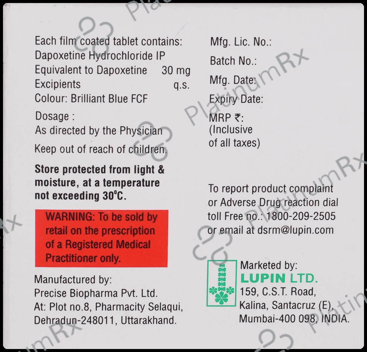 Extralast Tablet