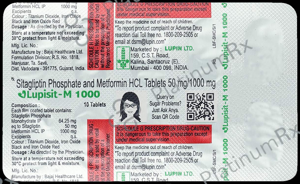 Lupisit M 50mg/1000mg Tablet