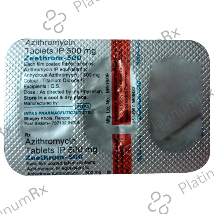 Zeethrom 500mg Tablet 3s