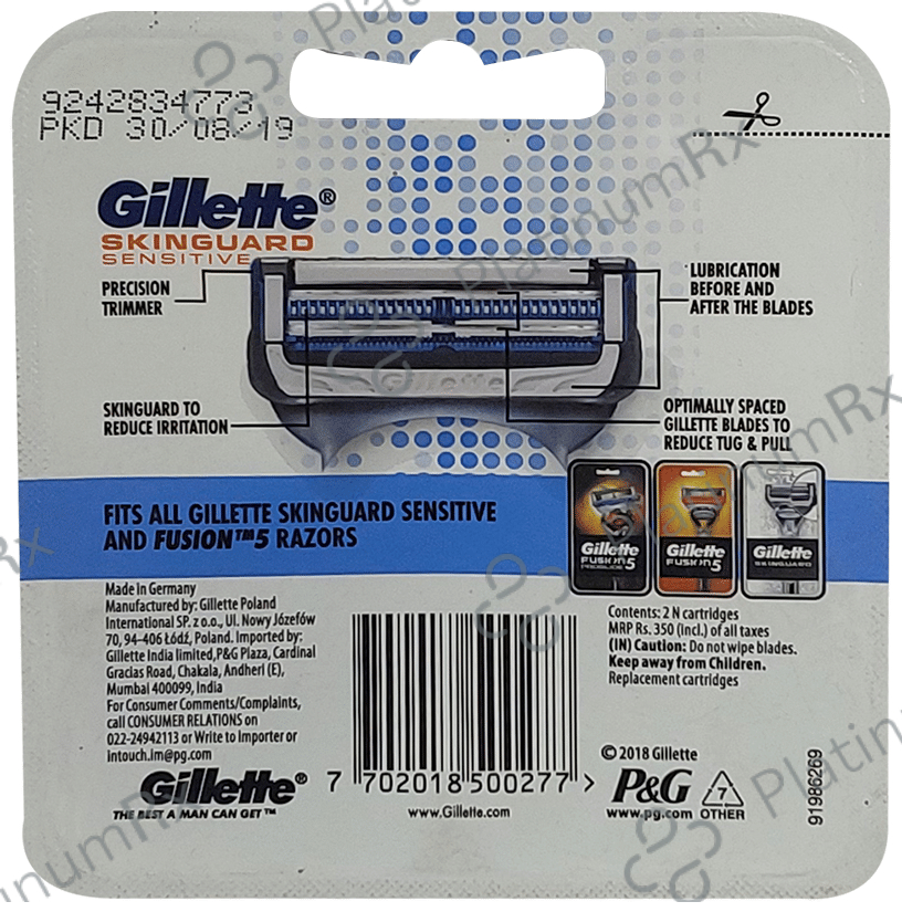 Gillette Skinguard Sensitive Cartridges 2 units
