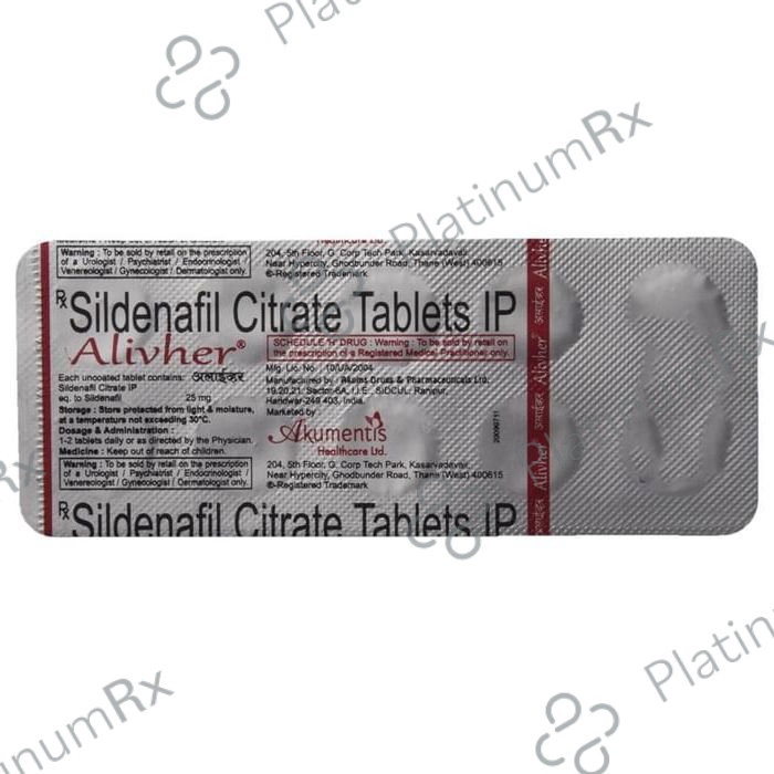 Alivher 25mg Tablet 10s