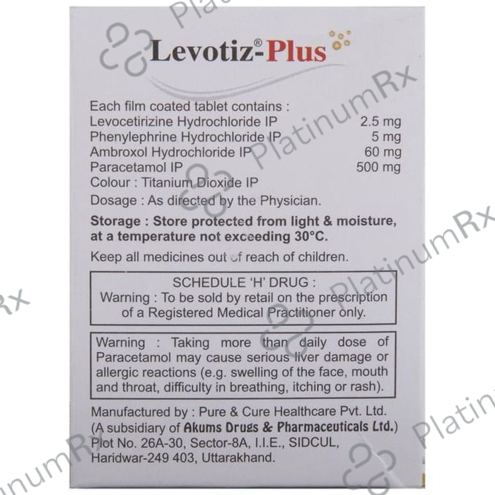 Levotiz Plus Tablet