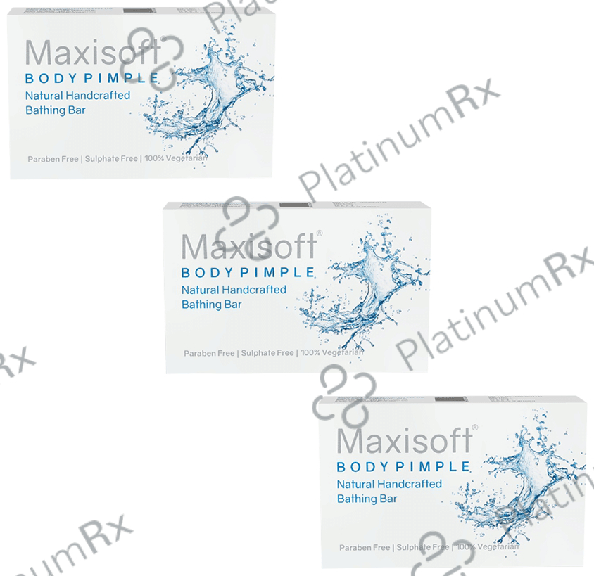 Maxisoft Body Pimple Bathing Bar (75gm Each) 3 units