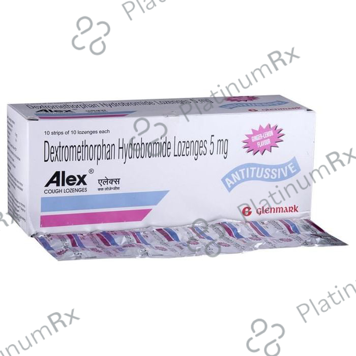 Alex Cough Lozenges Lemon Ginger 5mg 10s