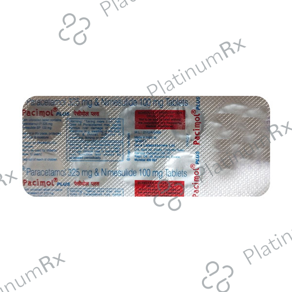 Pacimol Plus 100/500mg Tablet 10s