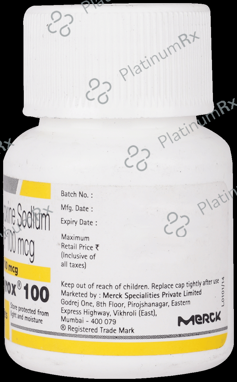 Euthyrox 100mcg Tablet 100s