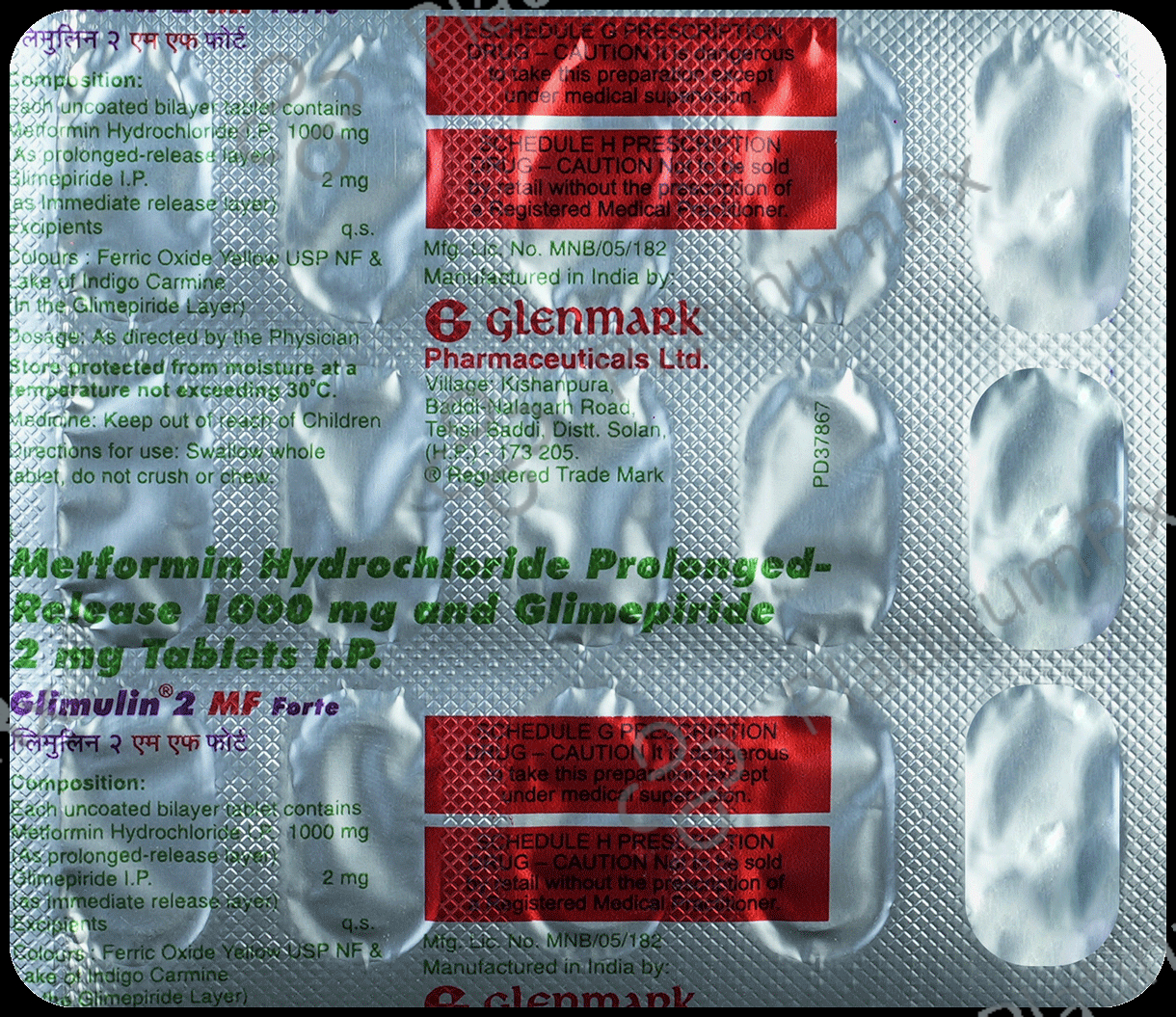 Glimulin 2MF Forte Tablet PR 15 tablets