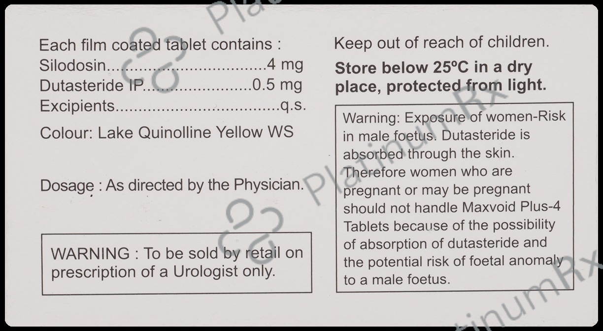 Maxvoid Plus 4mg/0.5mg Tablet 10s