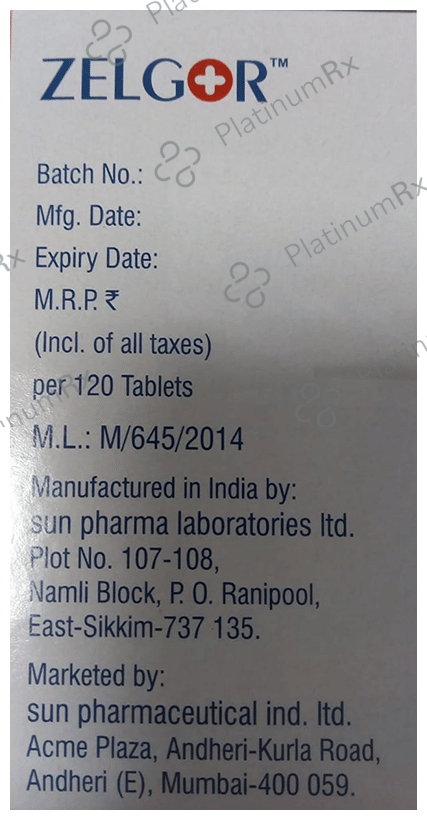 Zelgor 250mg Tablet 120s