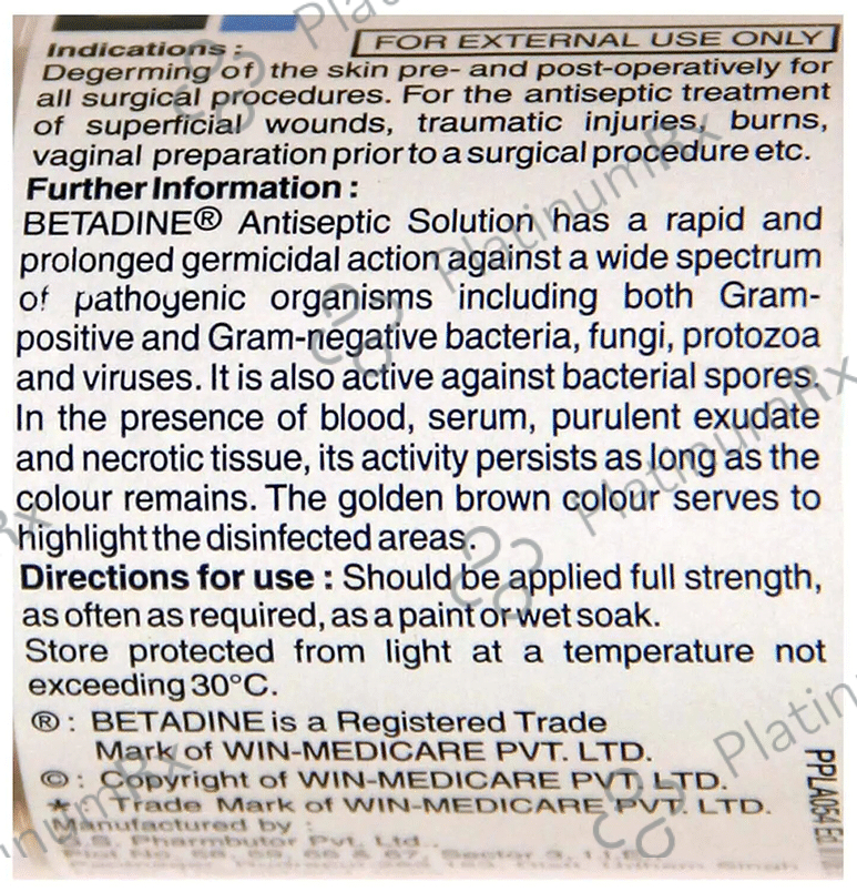 Betadine 10% Solution 100ml