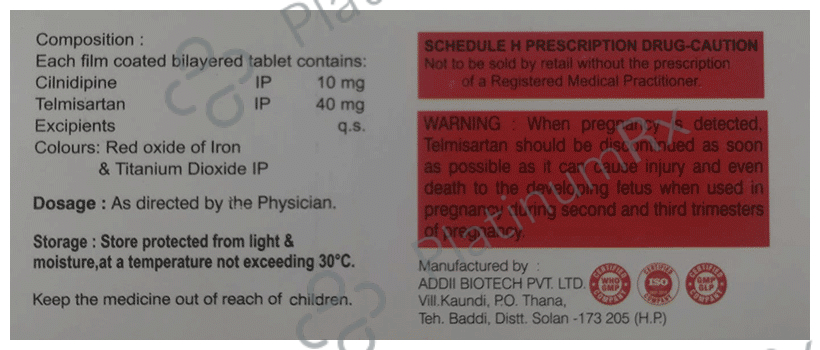 Cilinix-T 40 Tablet