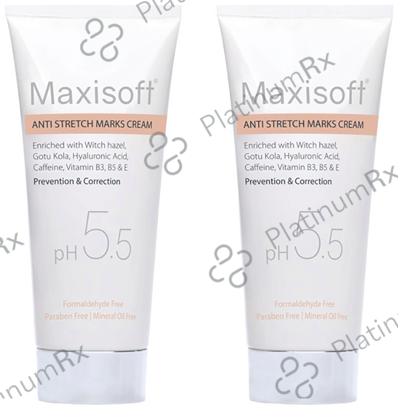 Maxisoft PH 5.5 Anti Stretch Mark Cream (100gm Each) 2 Tubes