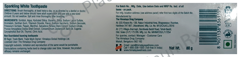 Himalaya Sparkling White Toothpaste