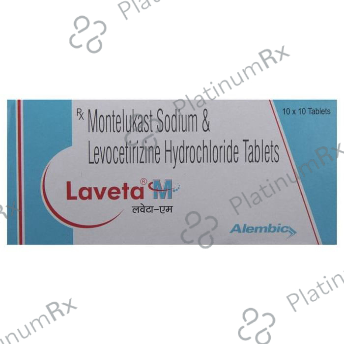 Laveta M 5/10mg Tablet 10s