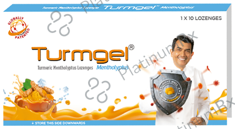Turmgel Turmeric Lozenges (10 Each) Mentholyptus 1 Pack