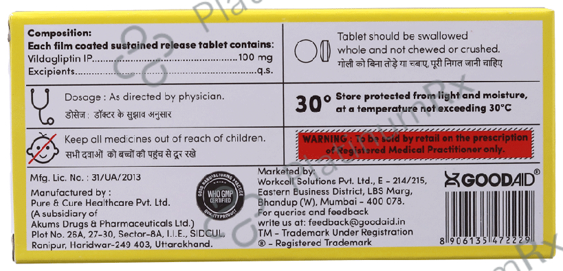 Goodgliptin 100 SR Tablet
