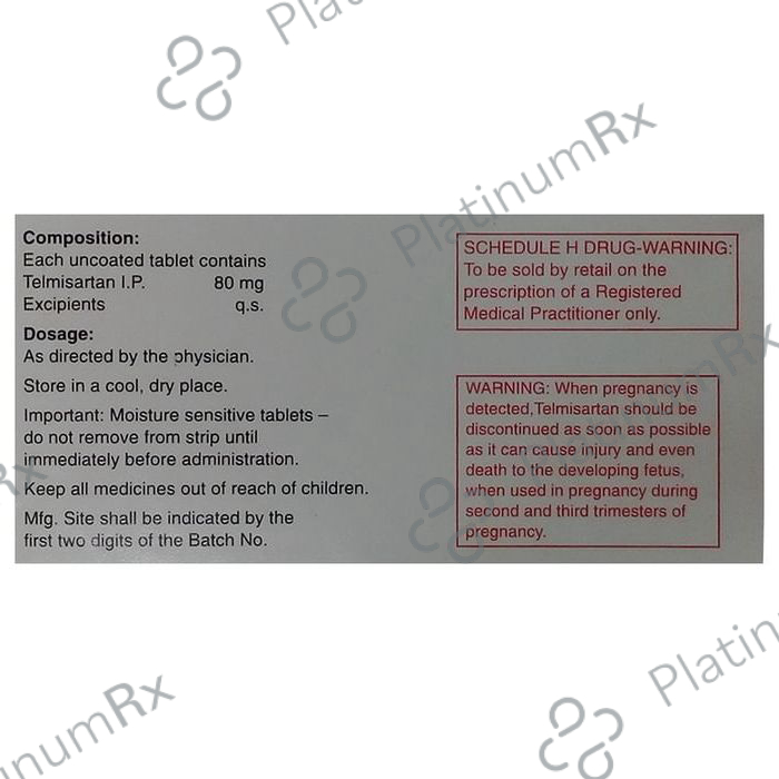 Telma 80mg Tablet 15s