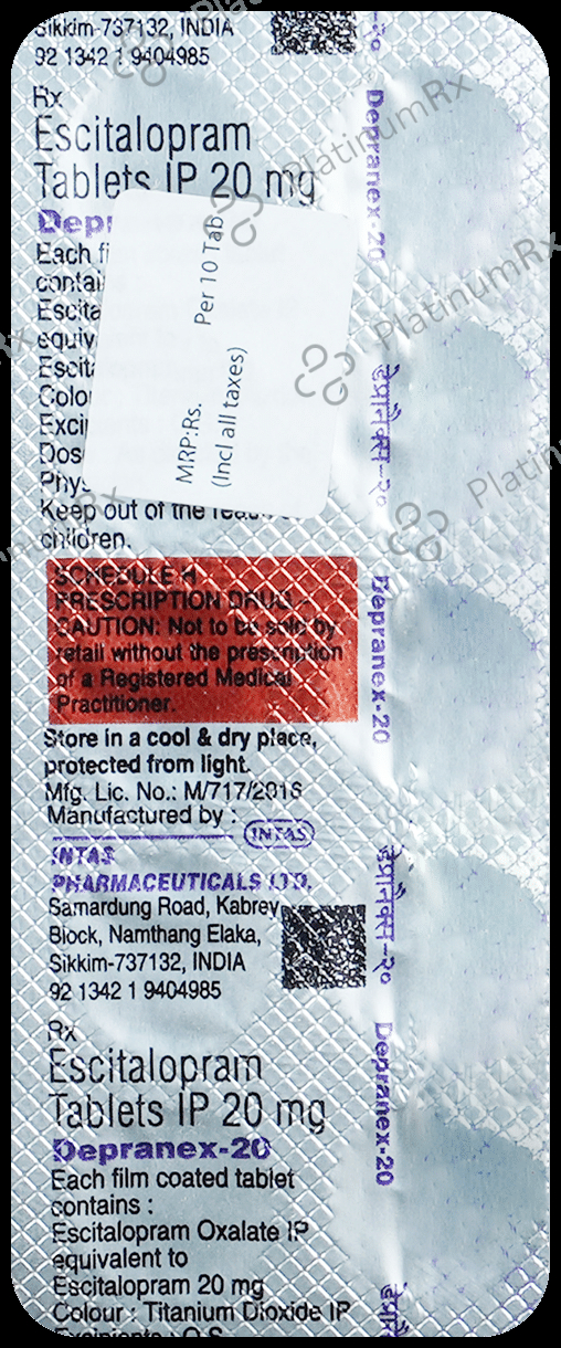 Depranex 20mg Tablet 10s