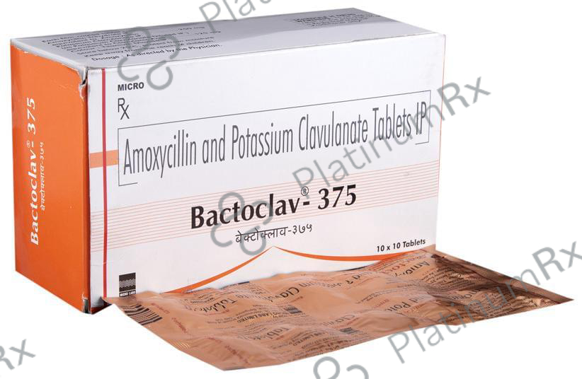 Bactoclav 375 250/125mg Tablet 10s